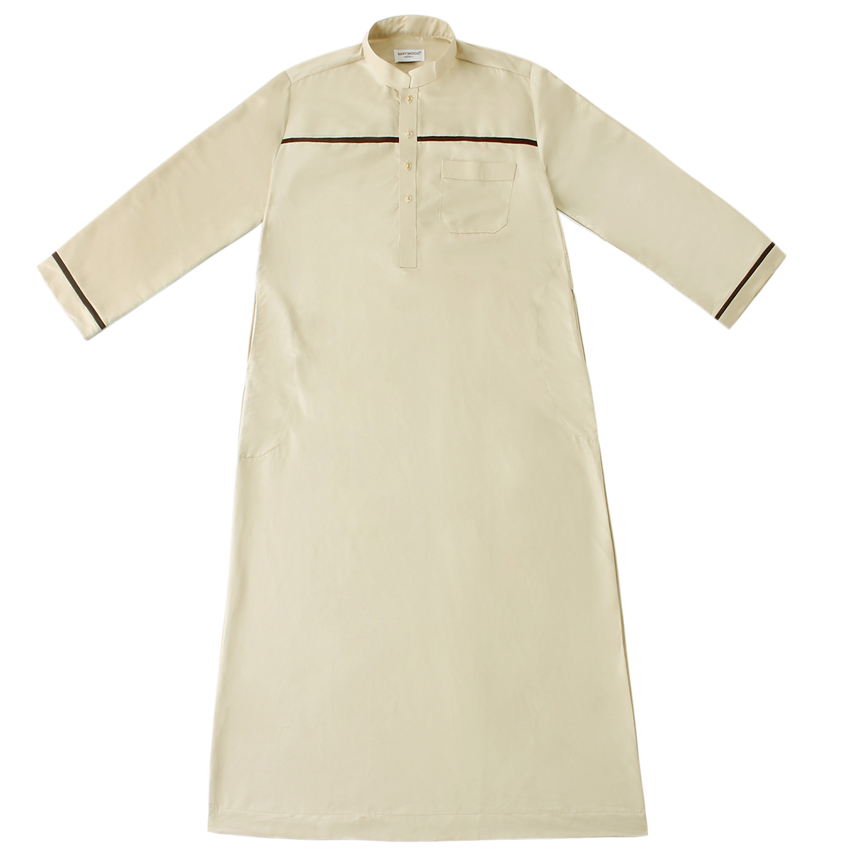 men's Islamic long shirt Muslim robe Middle East men's galabia Muslim Arab men's gown(YMD TH818)