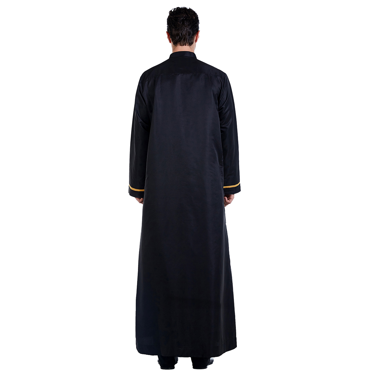 men's Islamic long shirt Muslim robe Middle East men's galabia Muslim Arab men's gown(YMD TH818)