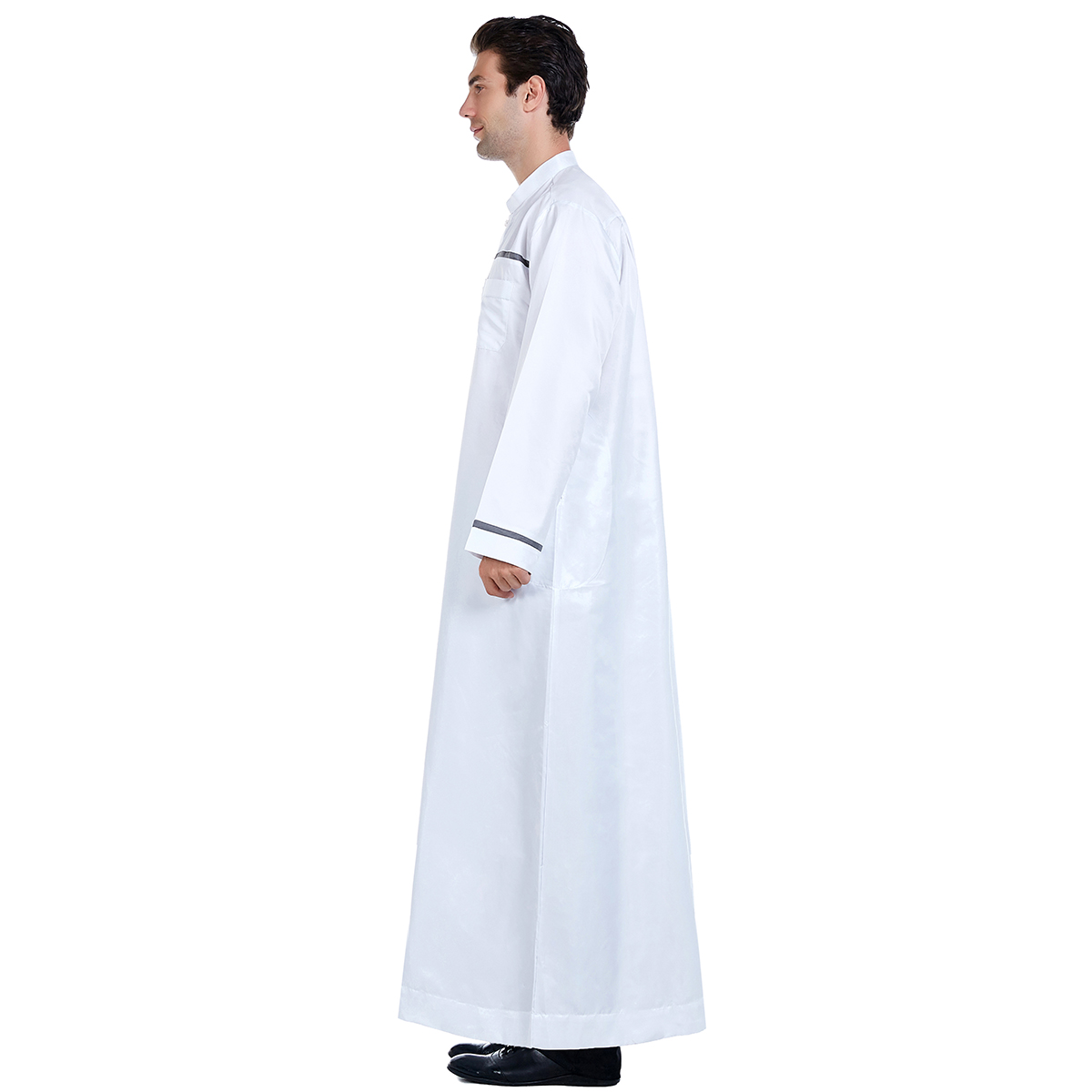men's Islamic long shirt Muslim robe Middle East men's galabia Muslim Arab men's gown(YMD TH818)