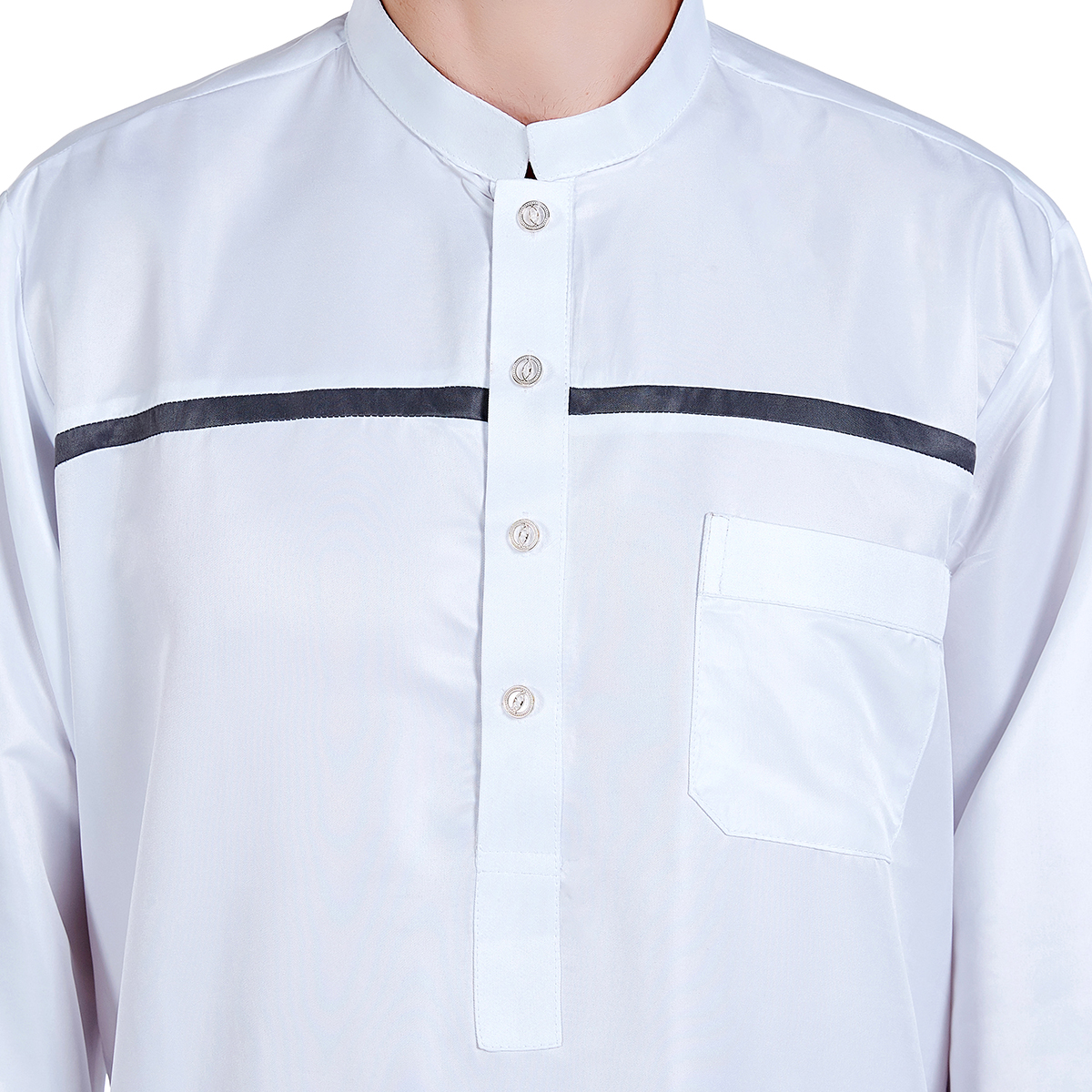 men's Islamic long shirt Muslim robe Middle East men's galabia Muslim Arab men's gown(YMD TH818)