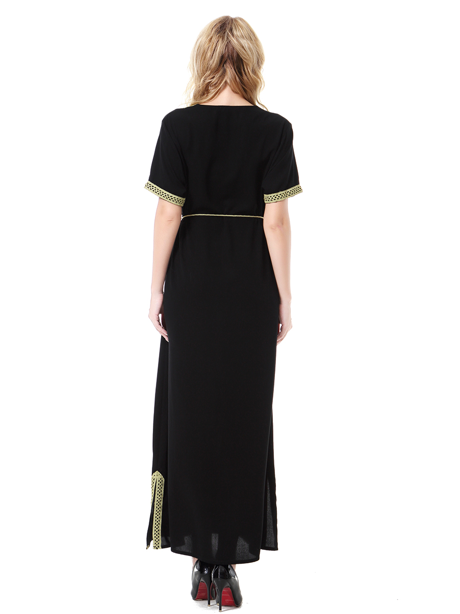 women's Islamic dresses Muslim robe Middle East lady's galabia Muslim Arab women's gown(YMD TH909)