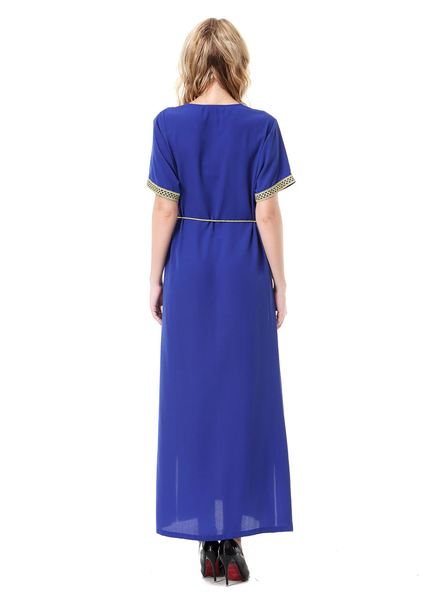 women's Islamic dresses Muslim robe Middle East lady's galabia Muslim Arab women's gown(YMD TH909)