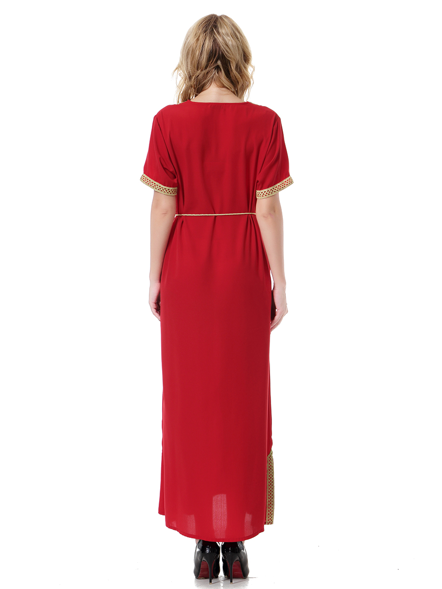 women's Islamic dresses Muslim robe Middle East lady's galabia Muslim Arab women's gown(YMD TH909)