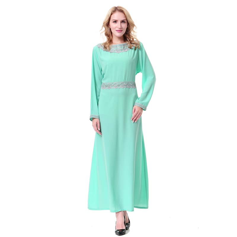 women's Islamic dresses Muslim robe Middle East lady's galabia Muslim Arab women's gown(YMD TH911)