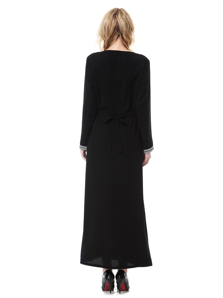 women's Islamic dresses Muslim robe Middle East lady's galabia Muslim Arab women's gown(YMD TH911)