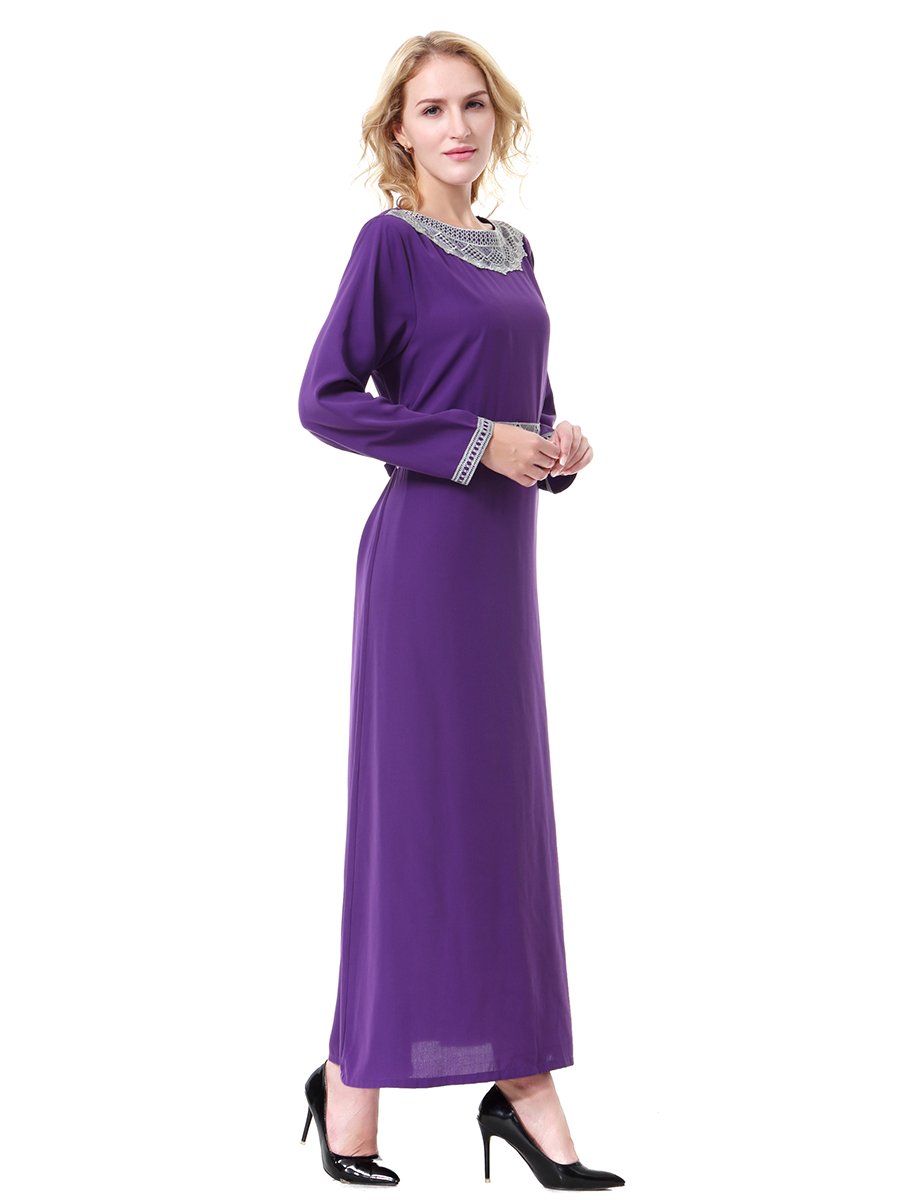 women's Islamic dresses Muslim robe Middle East lady's galabia Muslim Arab women's gown(YMD TH911)