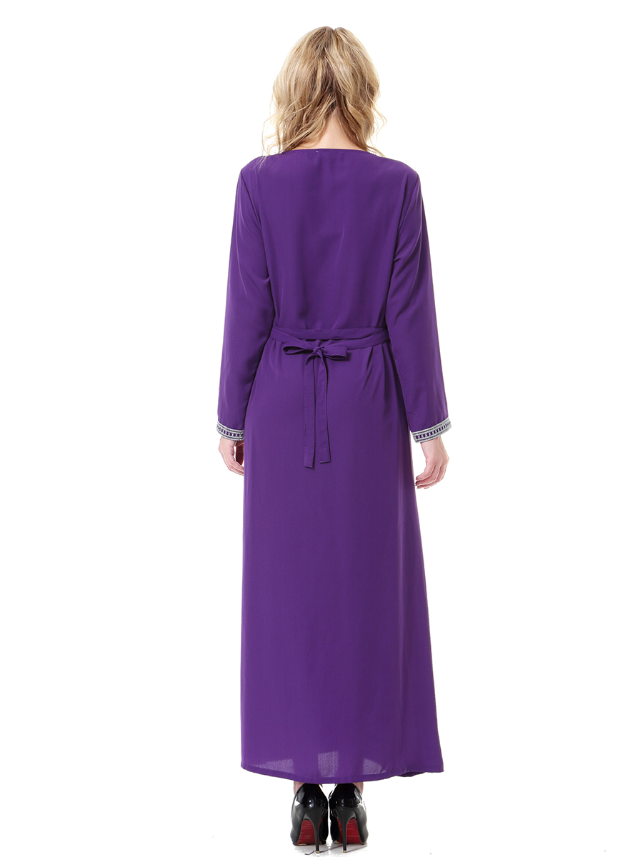 women's Islamic dresses Muslim robe Middle East lady's galabia Muslim Arab women's gown(YMD TH911)