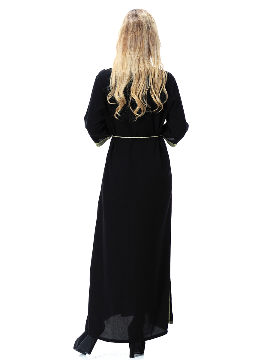 women's Islamic dresses Muslim robe Middle East lady's galabia Muslim Arab women's gown(YMD TH920)