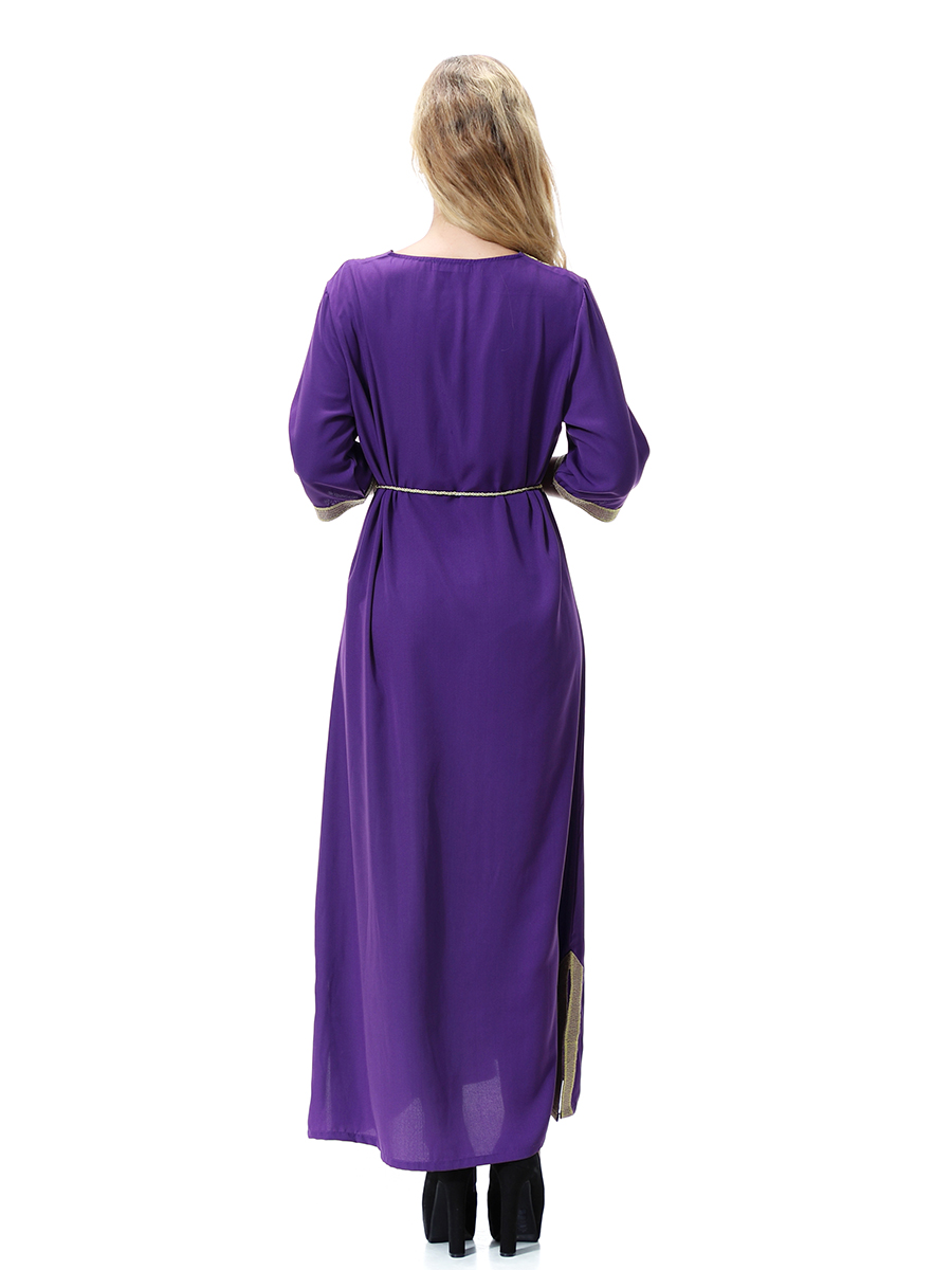 women's Islamic dresses Muslim robe Middle East lady's galabia Muslim Arab women's gown(YMD TH920)