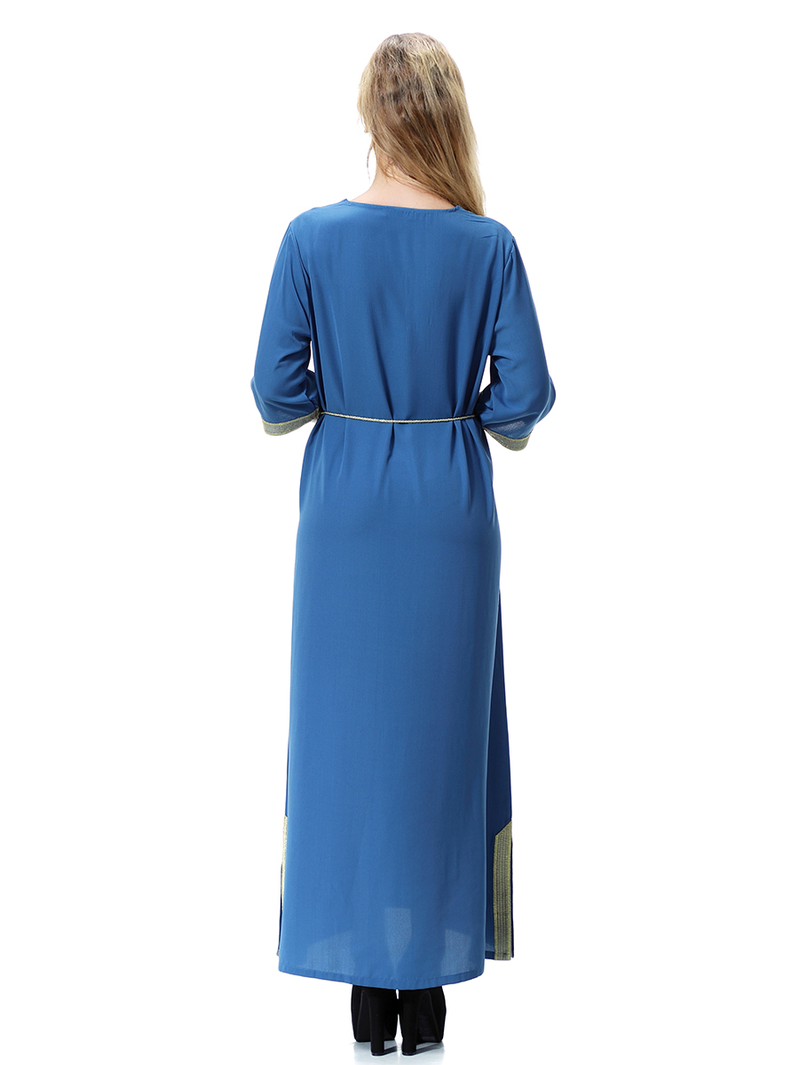 women's Islamic dresses Muslim robe Middle East lady's galabia Muslim Arab women's gown(YMD TH920)