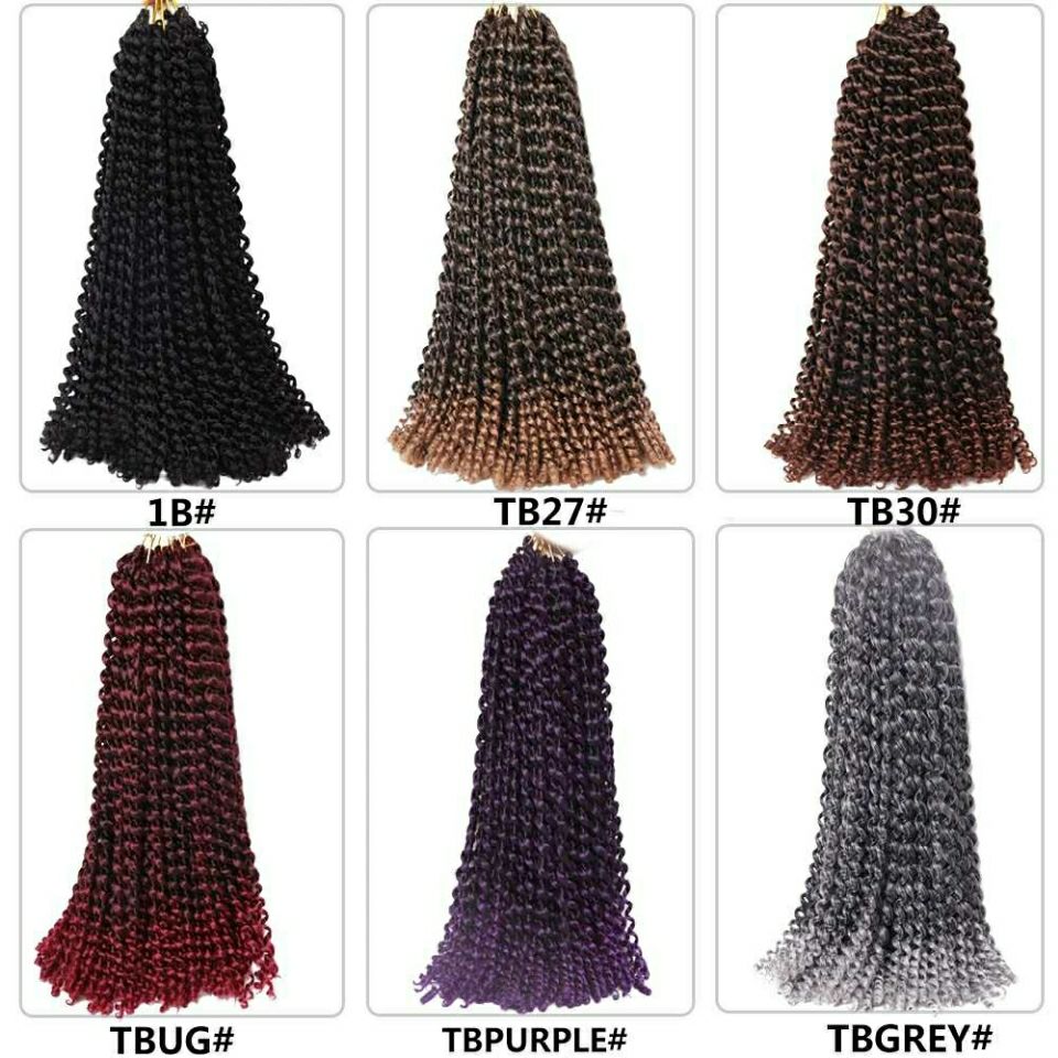 Passion Twist Water Wave Jerry Curl Crochet Braids Hair human hair fashion