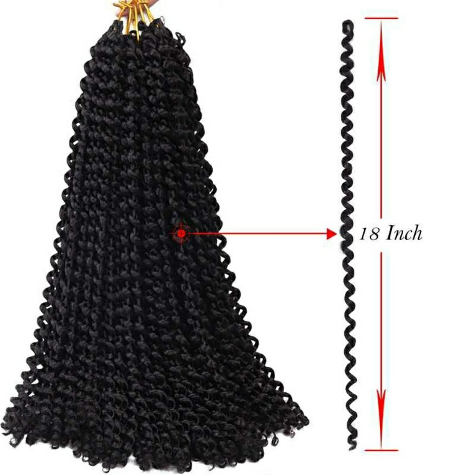 Passion Twist Water Wave Jerry Curl Crochet Braids Hair human hair fashion