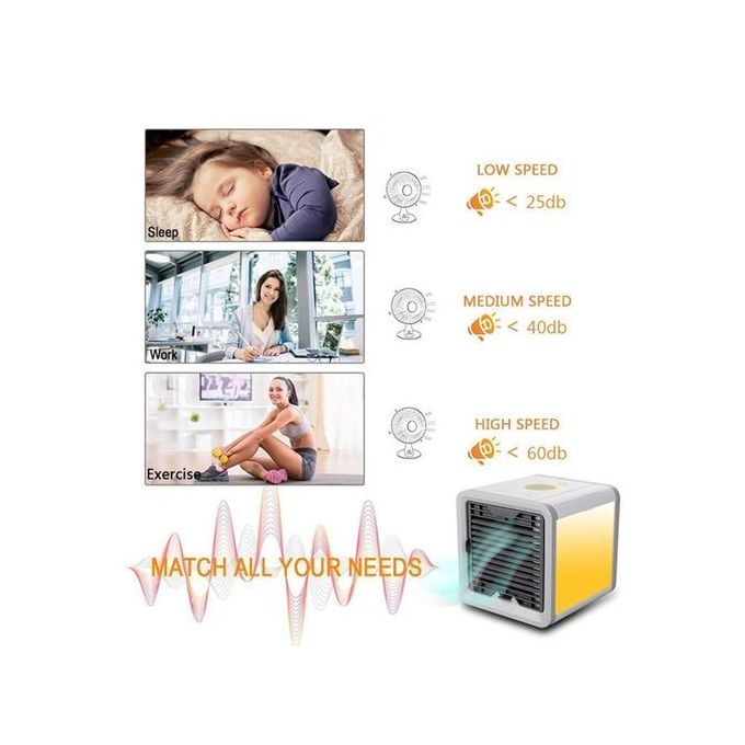 Mini Air Conditioner Cooler with Air Humidifier Purifier
