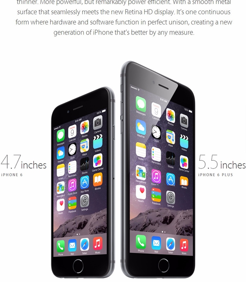 Refurbished  iPhone 6 plus smartphone fingerprint unlock phone IOS phones 4G  iPhone 6 plus 16 / 64g