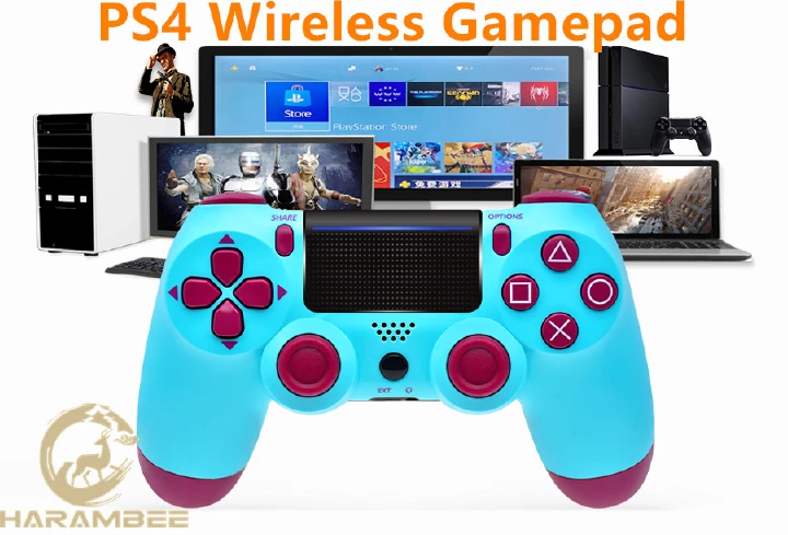 PS4 Gamepad PS4 Wireless Gamepad New 4.0 Bluetooth Wireless Controller Smart Vibration Wireless
