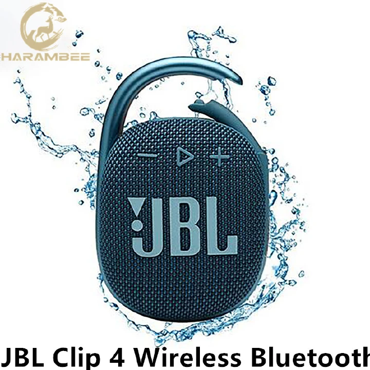 Harambee JBL Clip 4 Wireless Bluetooth 5.1 Mini Speaker Clip4 Portable Ip67 Waterproof Outdoor Bass