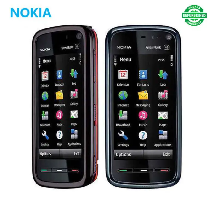Refurbished Phones Nokia 5800 3G Wifi Bluetooth 1320 mAh 3.2" HD 3.2MP Camera GPS WIFI FM Radio Phone Dual SIM Cards Unlocked Cheap Durable Old Phone Classic Feature Phones