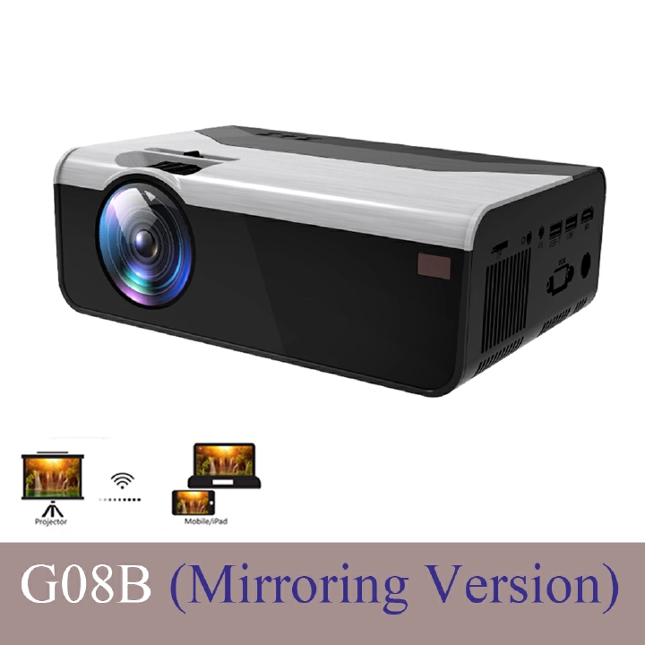 CRENOVA MINI Projector G08 Support 1080P Projector 3000 Lumens Android Wifi Bluetooth for Phone 3D Projector Home Theater Cinema