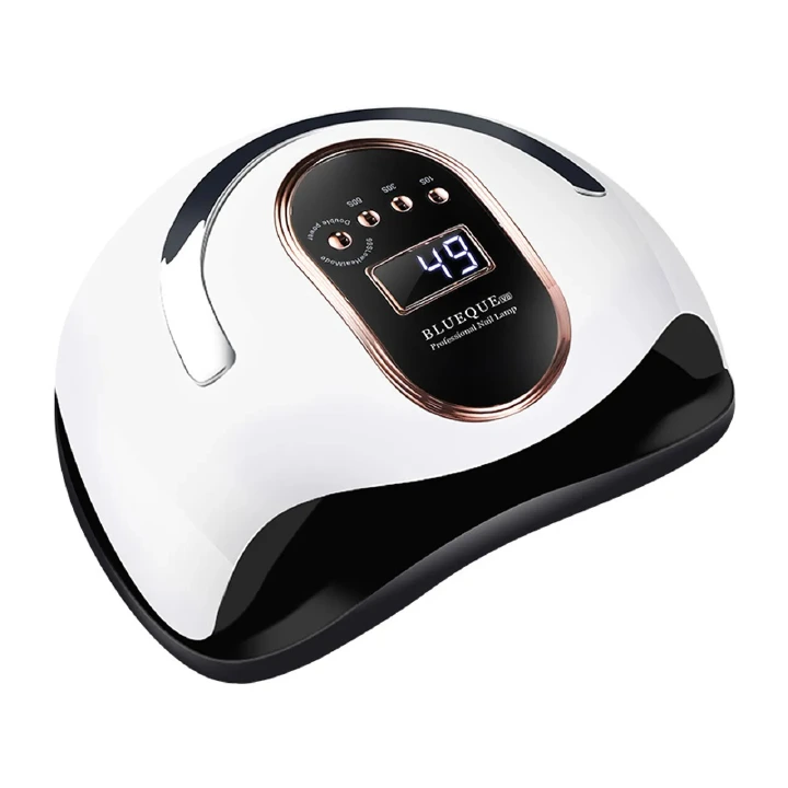 168W Bluecue led uv lamp nail dryer 36 led professional dry gel polish 10/30/60/99 seconds timer sensor automatic nail machine White 23*18*11mm 168W