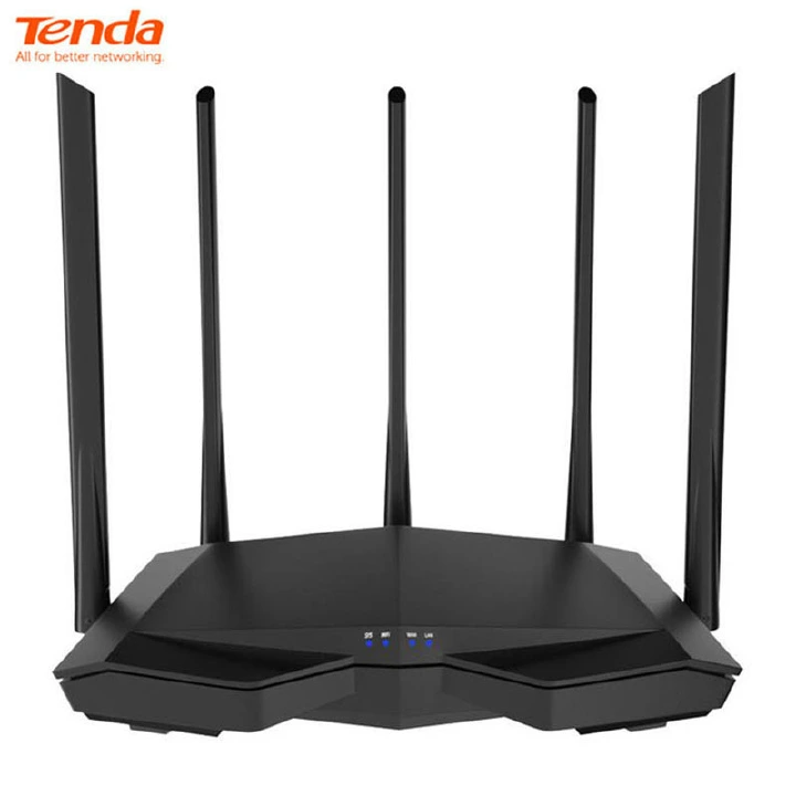 Tenda AC7 Wireless Wifi 5G Router 11AC 2.4Ghz 5Ghz 1*WAN+3*LAN ports 5*6dbi Antennas Smart APP Manage