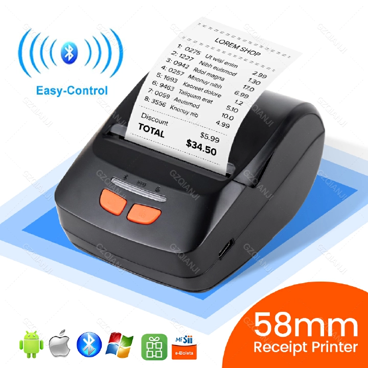 Thermal printer bluetooth mini portable phone 58mm receipt printer