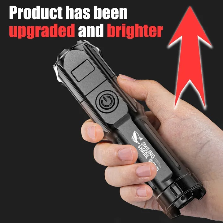 Powerful Flashlight Rechargeable Tactical LED Flashlight Portable Torch Lantern Power Bank Outdoor Ultra Bright