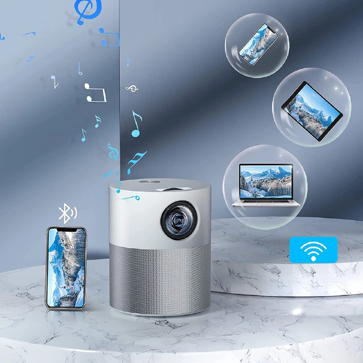 Veidadz m1 Projector HD 1080p 1920x1080 Resolution Android Bluetooth Video Cinema Projector Mini LED Portable Home