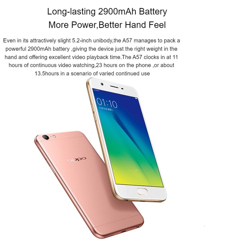 Refurbished OPPO A57 F1 32GB+3GB 5.2 " 13MP+16MP  Fingerprint unlock 4G LTE Mobile Phones Android Octa Core IPS OPPO   A57 F Refurbished SmartPhones