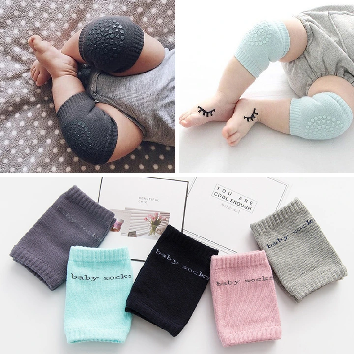 4 Pair Baby Knee Pad Kids Safety Crawling Elbow Cushion Infant Toddlers Baby Leg Warmer Knee Support Protector Pads