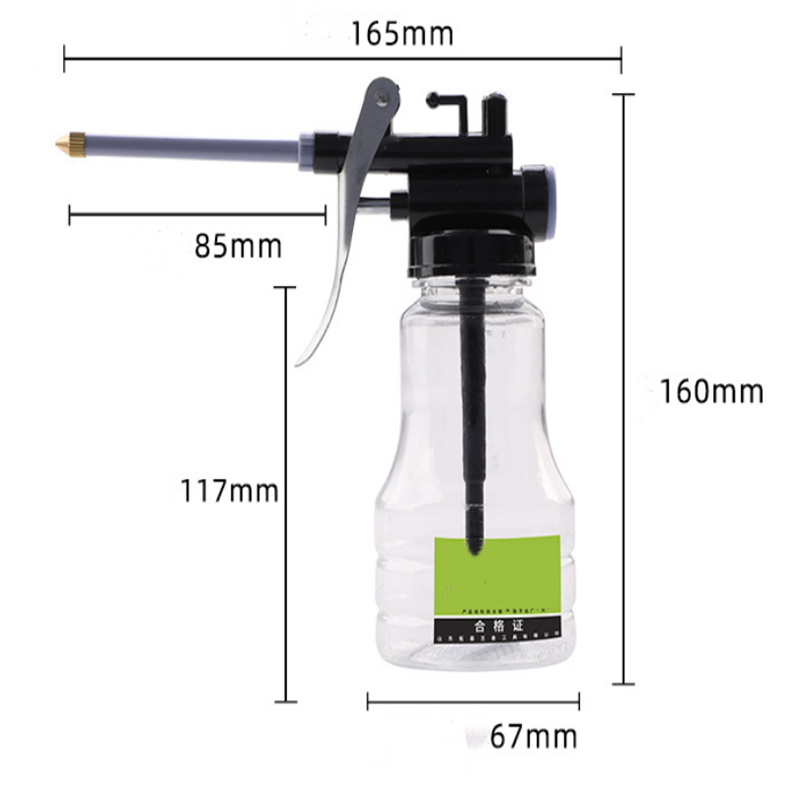 250ml oil tank high pressure hand pump lubricating metal gun lubricant lubricant lubricant with fuel injection hose car oil can bottle oiler oil gun