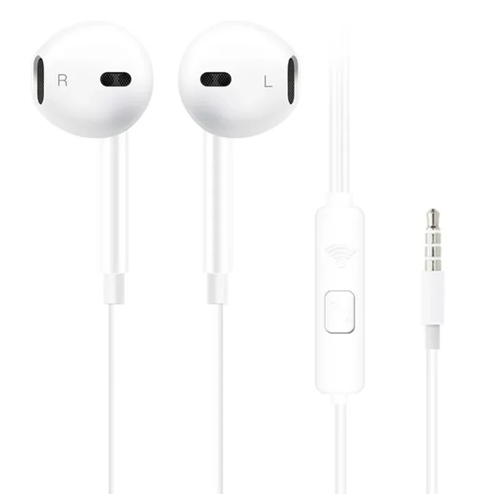 3.5mm Wired Earphones  Stereo Music Deep Bass Sports In-Ear Earphones Hands Free Control