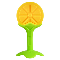 Silicone Baby Teether Teething Babies Cute Fruit Shaped Newborn Chew Toys Accessories Molar Stick Yellow normal