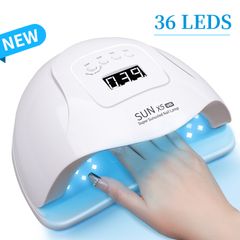 Led Lamp For Nails Uv Nail Drying Light For Gel Nail Manicure Polish Cabin Lamps Dryer Machine Nails Equipment Professional White