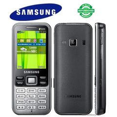 Refurbished Samsung C3322 Dual SIM GSM Unlocked Phone 2.2 Inch 2MP Lens FM Direct Key Phone for Seniors Shock Resistant Durable Super Strong Signal Durable Batt Black as pic