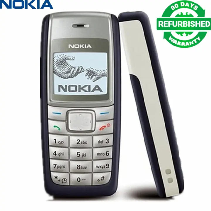 Refurbished Nokia 1110 mobile phone 2G button candy bar phone classic anti-fall durable ultra-long standby super signal portable suitable for the elderly backup
