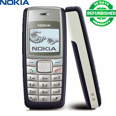 Refurbished Nokia 1110 mobile phone 2G button candy bar phone classic anti-fall durable ultra-long standby super signal portable suitable for the elderly backup Black as picture