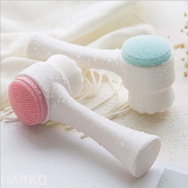 Double sided silicone facial cleanser, facial brush, cleansing massage, facial cleanser product, exfoliating facial brush, facial brush