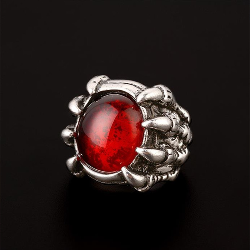 Jewellery  For Men Vintage Men&apos;s Rings Jewellery Rings Female Couples Inlaid Gemstones Punk Jewelry