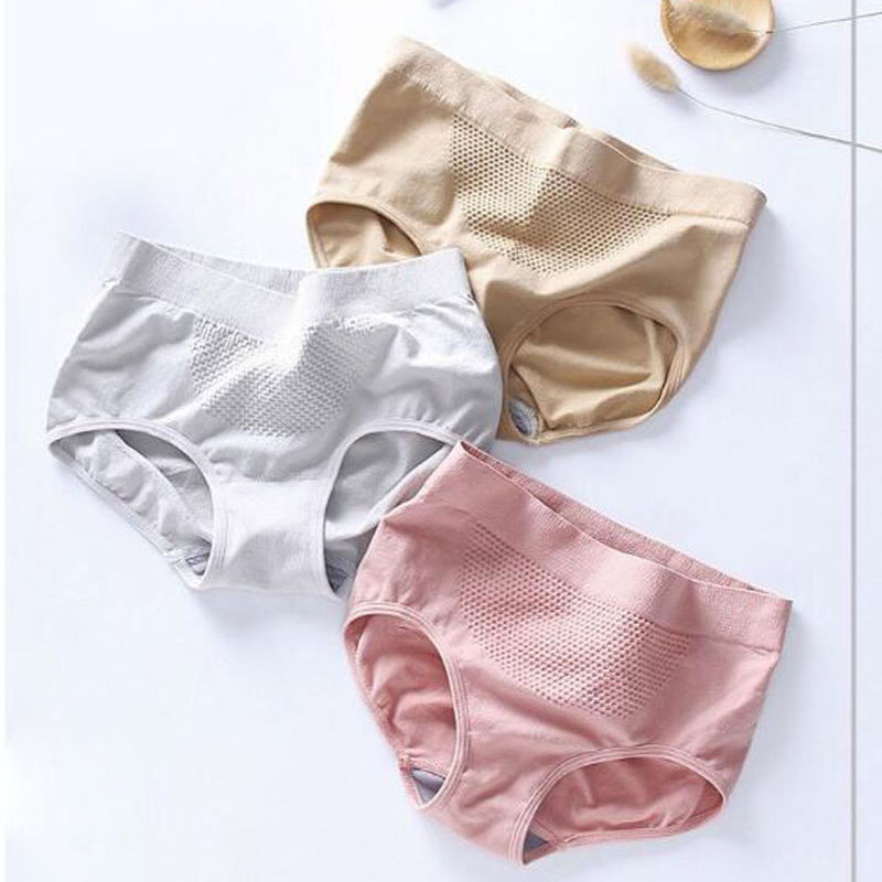 3D Peach Medium Waist Briefs Japan Hot Selling Hive Knicker Nuangong WOMEN&apos;S Seamless Underwear
