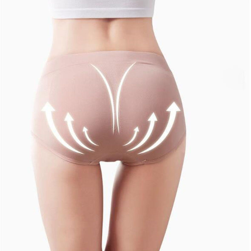 3D Peach Medium Waist Briefs Japan Hot Selling Hive Knicker Nuangong WOMEN&apos;S Seamless Underwear