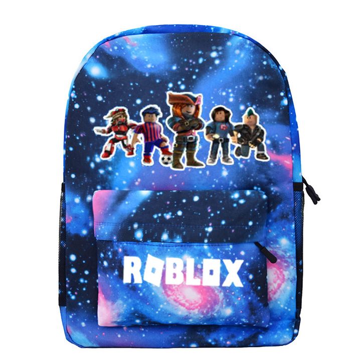 Blue Starry Kids Backpack Roblox School Bags For Boys With Anime Backpack School Backpack A1 - bag anime roblox