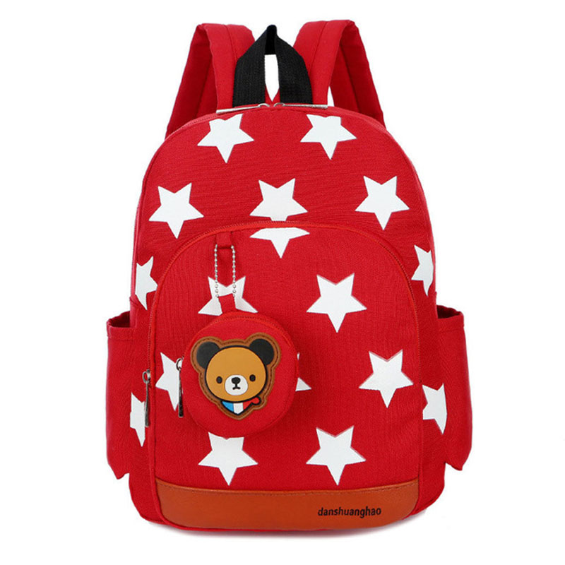 Stars Printing Nylon Children Backpacks Kids Kindergarten School Bag Backpacks Boys Girls School Bag