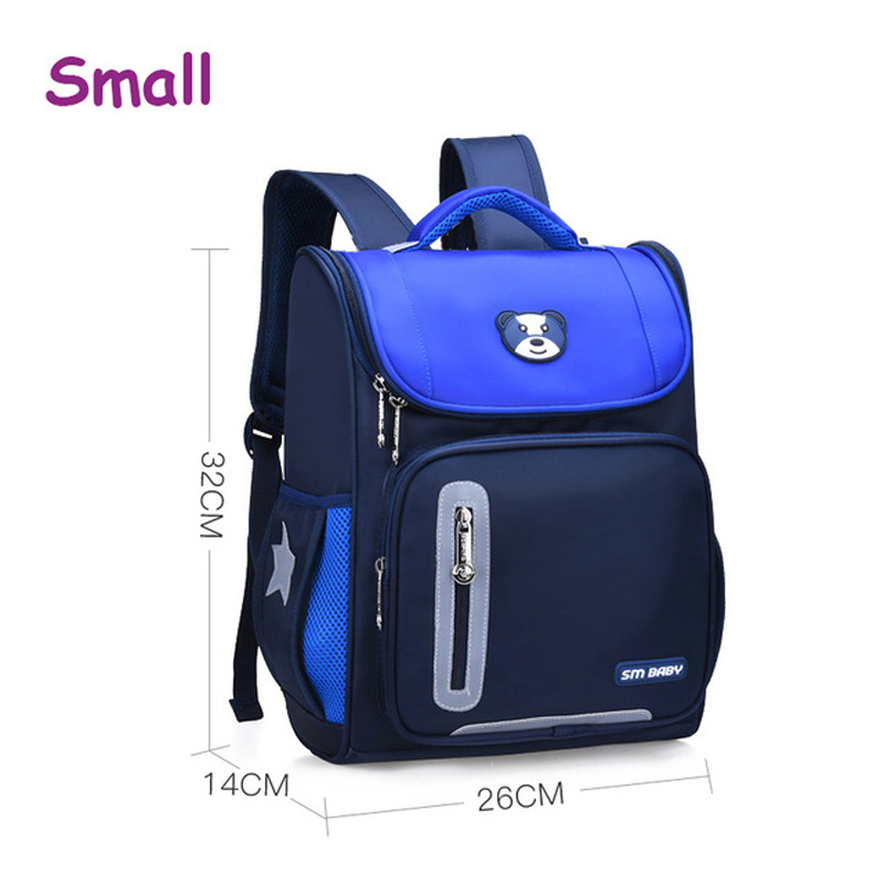 Backpacks School 3D Nylon Primary School Students Backpack Grade 1-4 Class Boys and Girls