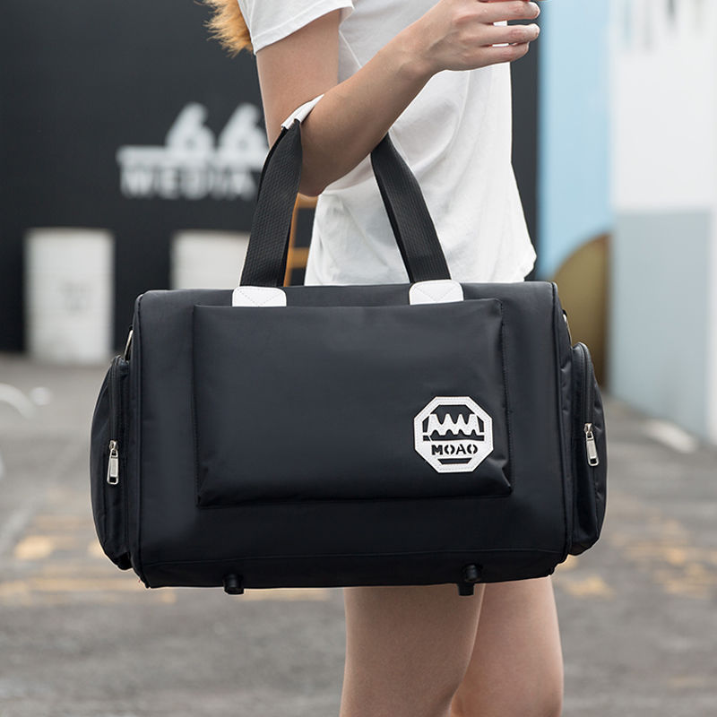 Polyester Travel Bag Unisex Foldable Duffle Bag Organizers Large Capacity Travel  Gym Shoulder Bags