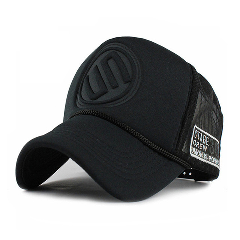 2021 Hip Hop Black leopard Print Curved Baseball Caps Summer Mesh Snapback HatsTrucker Cap