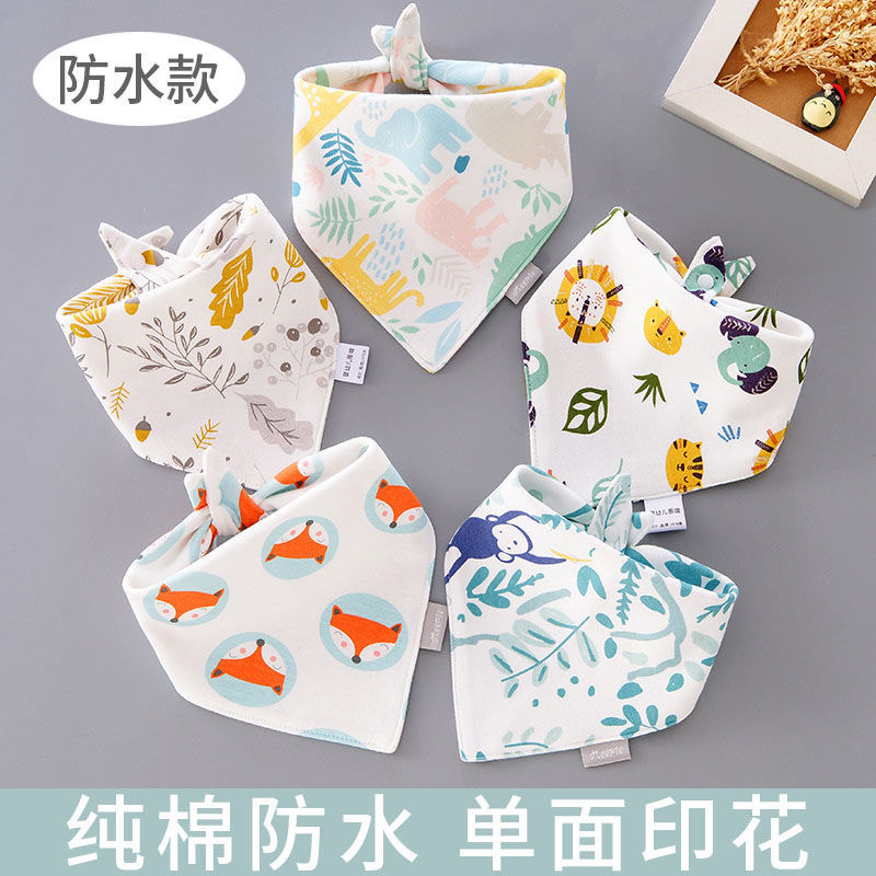 5 Pcs/Pack Baby Feeding Bibs Infant Scarf Towel Bandana Saliva Triangle Dribble
