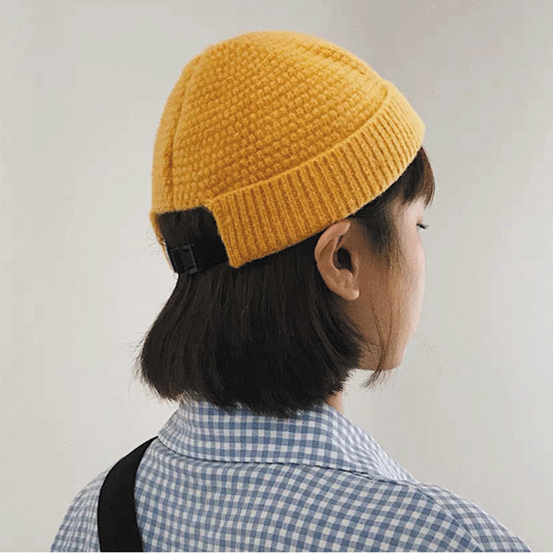 Winter Warm Beanies Female Wool Knitted Beanie SkullCap Casual Short Thread Elastic Unisex Hats