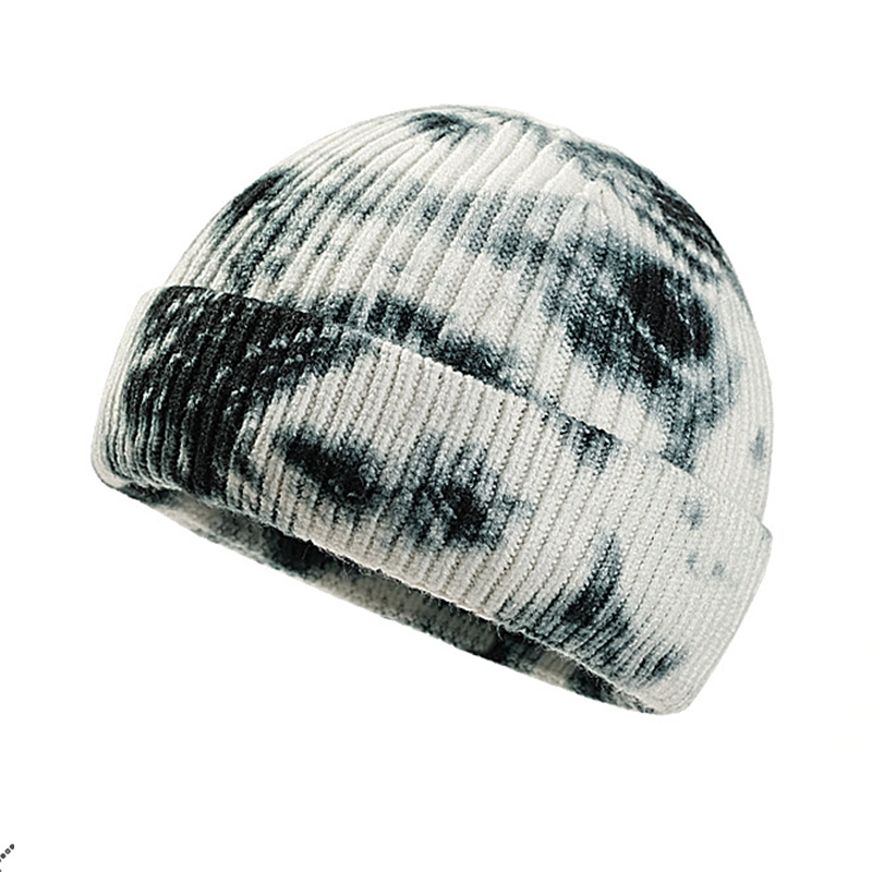 Winter Warm Knitted Skullcap Casual Short Thread Adult Beanie Wool Knitted Beanie Skull Cap