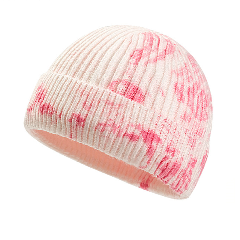 Winter Warm Knitted Skullcap Casual Short Thread Adult Beanie Wool Knitted Beanie Skull Cap