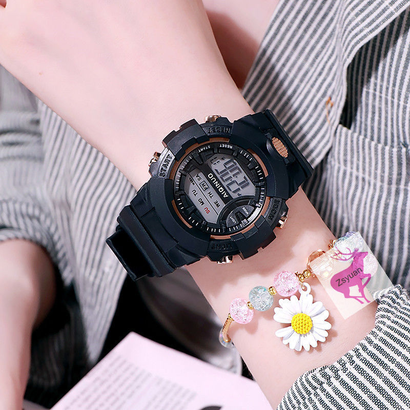 Chirldren Digital Watch Colorful Sport LED Waterproof Wrist Watch  Student Girls Beautiful Watch